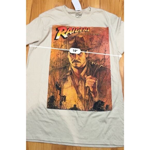 Indiana Jones Men's Raiders of The Lost Ark Distressed Poster T-Shirt M NWT - Picture 4 of 5